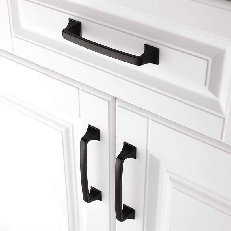 KOOFIZO 10 Pack 5 Inch Matte Black Kitchen Cabinet Pulls Black Cabinet Handles Black Cabinet Hardware for Kitchen Cabinets 1953 Drawer Dresser Cupboard Bedroom Bathroom - Image 3